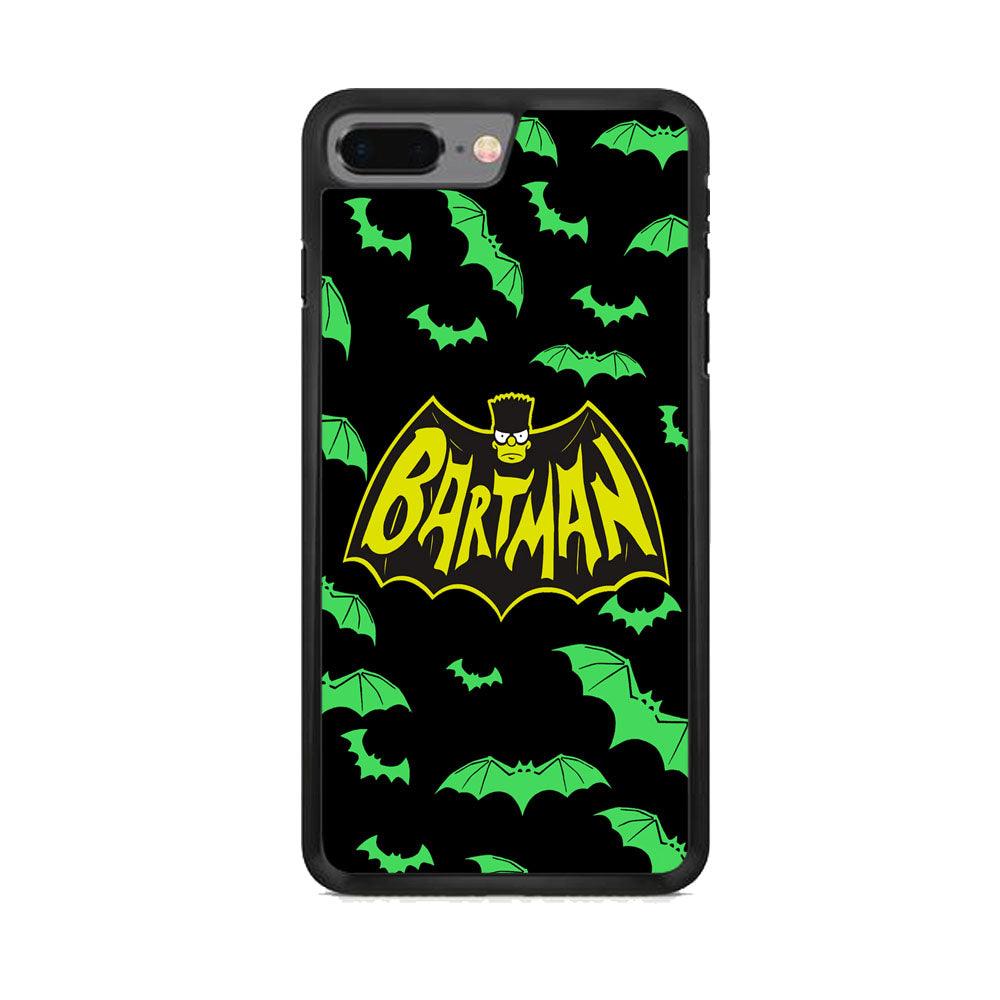 Bartman Sparkling Flap iPhone 7 Plus Case-Rubber Black (2D Case)-Oxvistore