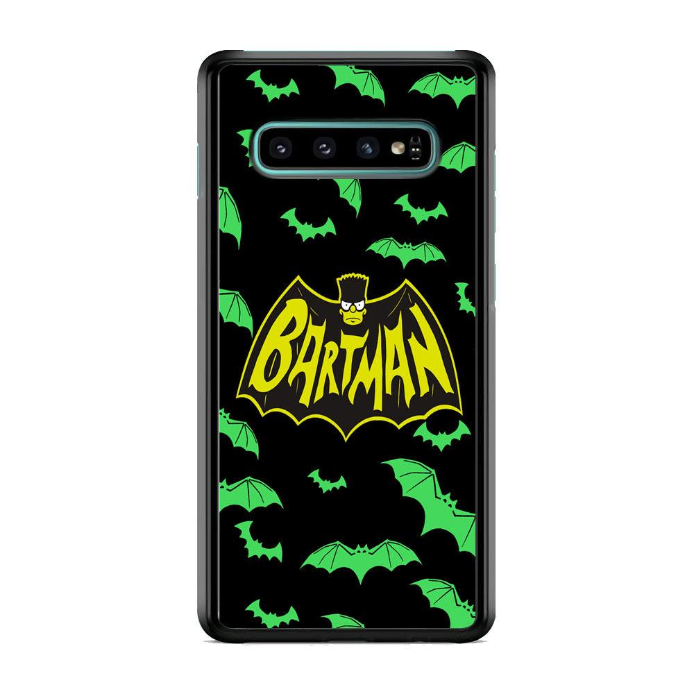 Bartman Sparkling Flap Samsung Galaxy S10 Case-Rubber Black (2D Case)-Oxvistore