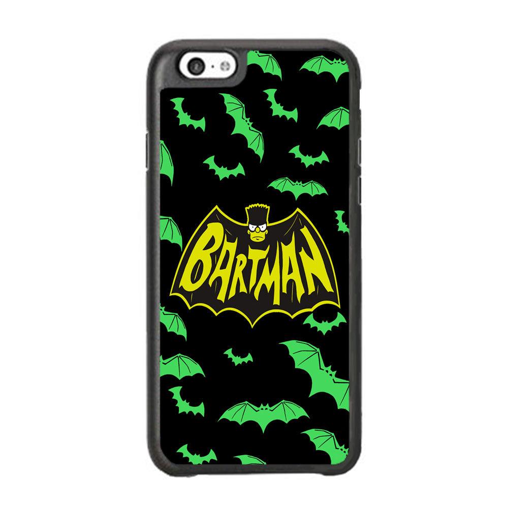 Bartman Sparkling Flap iPhone 6 Plus | 6s Plus Case-Rubber Black (2D Case)-Oxvistore