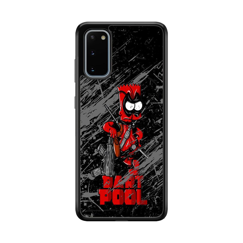 Bart on Deadpool Costum and Habbit Samsung Galaxy S20 Case-Rubber Black (2D Case)-Oxvistore