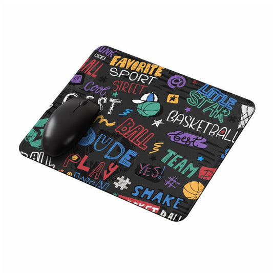 Basketball Lettering Slogan Mouse Pads-Oxvistore