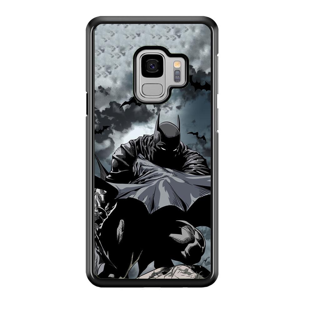 Batman Knight of Shadow Samsung Galaxy S9 Case-Rubber Black (2D Case)-Oxvistore