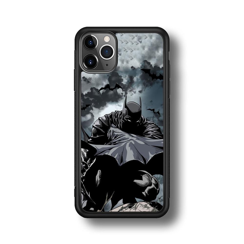 Batman Knight of Shadow iPhone 11 Pro Case-Rubber Black (2D Case)-Oxvistore