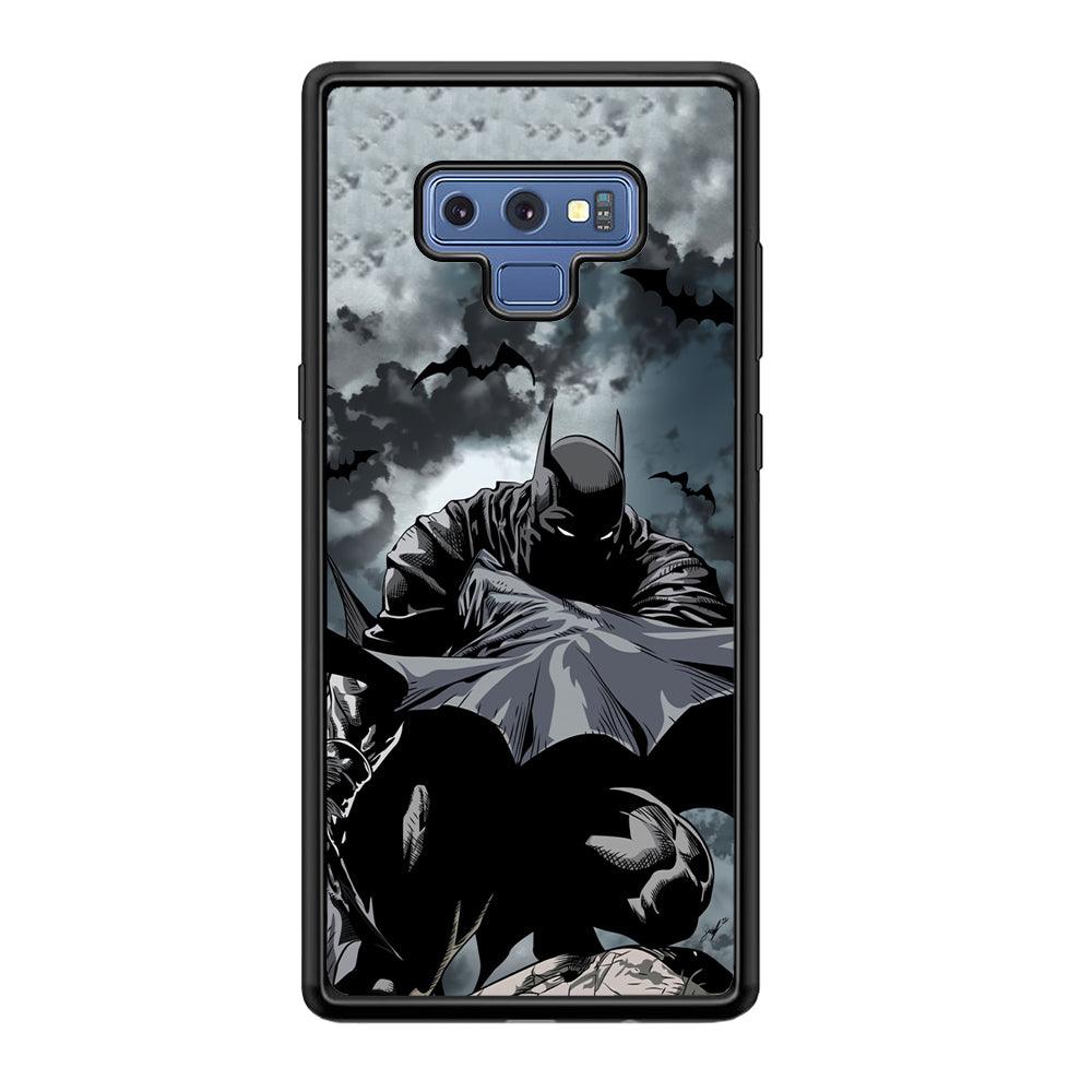 Batman Knight of Shadow Samsung Galaxy Note 9 Case-Rubber Black (2D Case)-Oxvistore