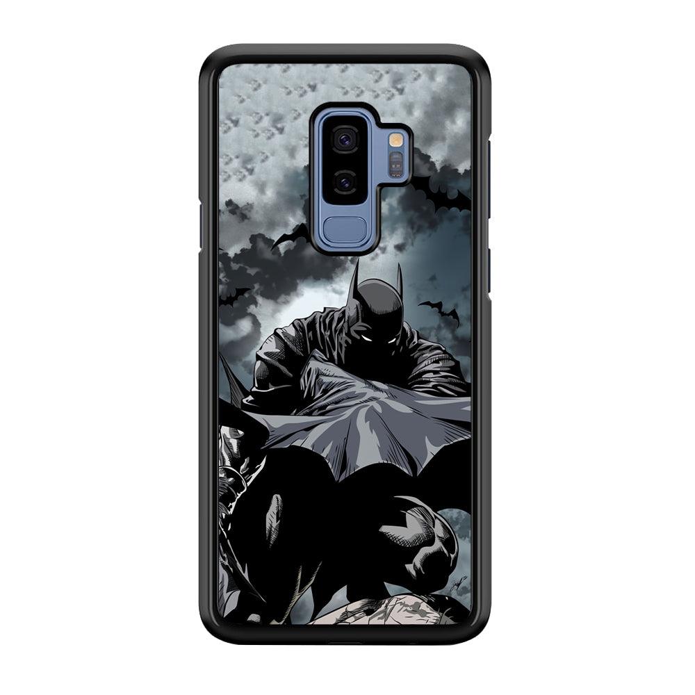 Batman Knight of Shadow Samsung Galaxy S9 Plus Case-Rubber Black (2D Case)-Oxvistore
