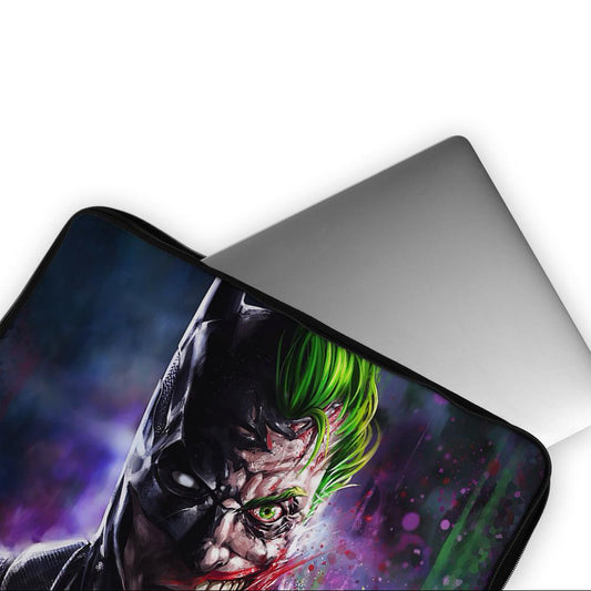 Batman and Joker Face Art Laptop Sleeve Protective Cover-Oxvistore