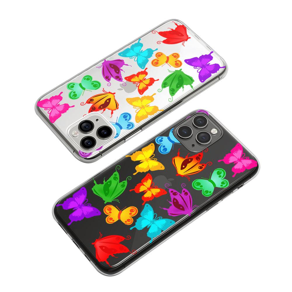 Beautiful Butterfly Colorful Clear Soft Case-Oxvistore
