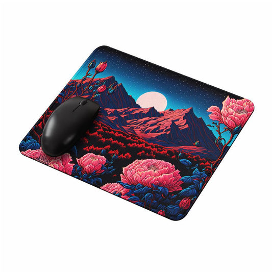 Beautiful Flower Moon Art Mouse Pads-Oxvistore