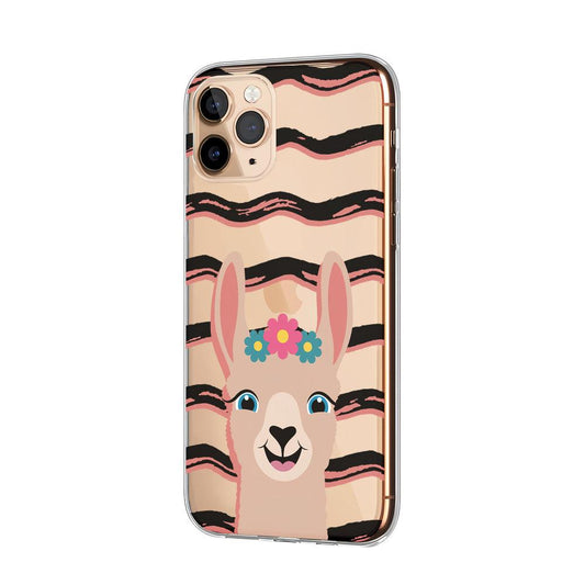 Beautiful Ilama Smiling Sweetly Clear Soft Case-Oxvistore
