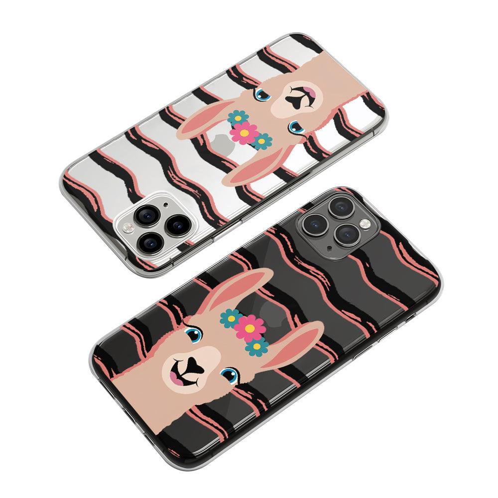 Beautiful Ilama Smiling Sweetly Clear Soft Case-Oxvistore