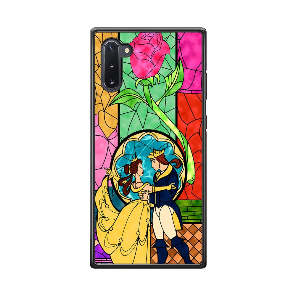 Beauty Princess and Prince Samsung Galaxy Note 10 Case-Rubber Black (2D Case)-Oxvistore