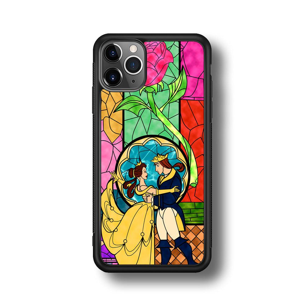 Beauty Princess and Prince iPhone 11 Pro Max Case-Rubber Black (2D Case)-Oxvistore