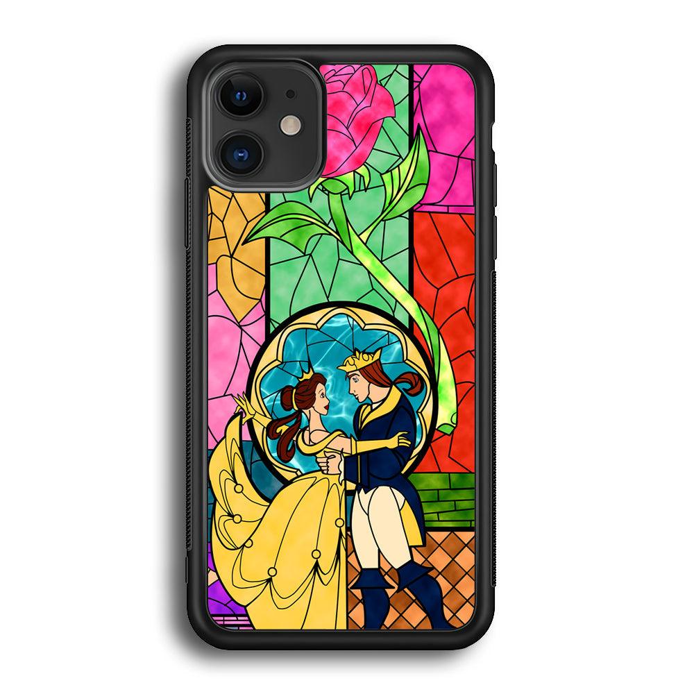 Beauty Princess and Prince iPhone 12 Case-Rubber Black (2D Case)-Oxvistore