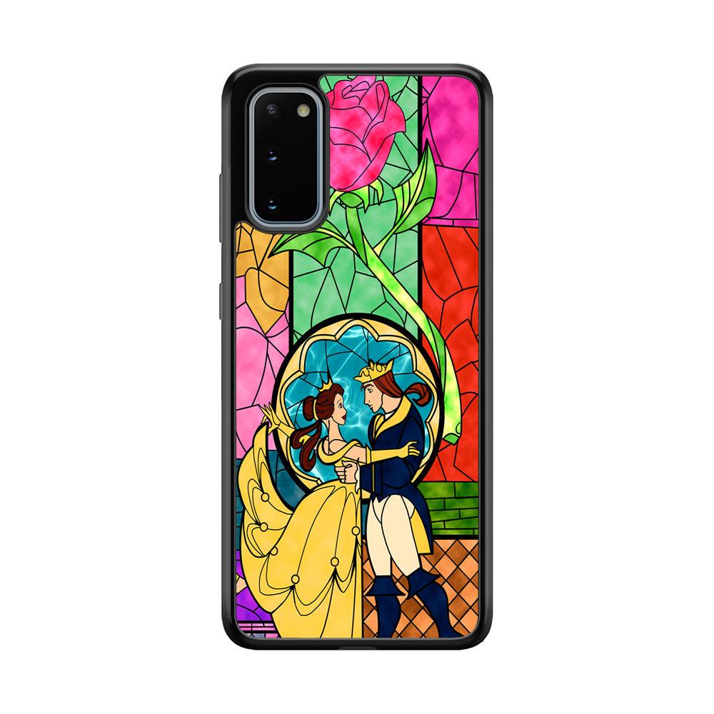 Beauty Princess and Prince Samsung Galaxy S20 Case-Rubber Black (2D Case)-Oxvistore