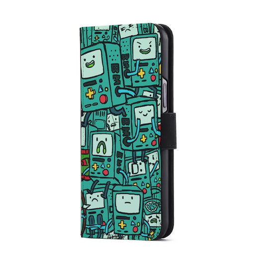 Beemo Adventure Time Flip Wallet Phone Case-Oxvistore