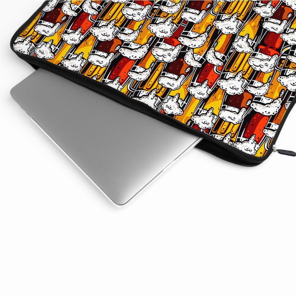Beer Mug with Foam Laptop Sleeve Protective Cover-Oxvistore