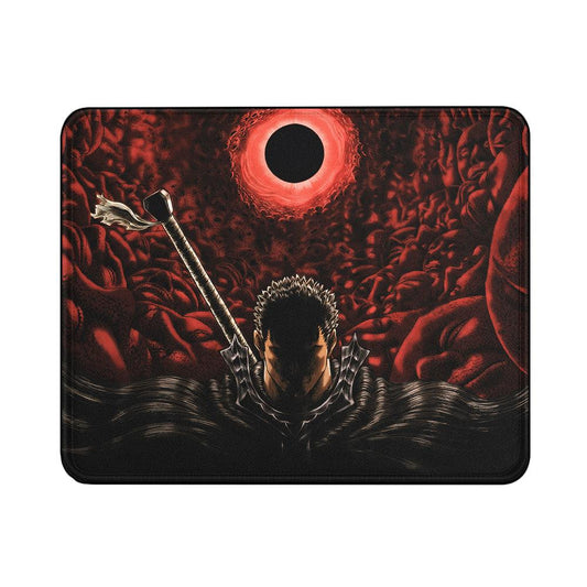 Berserk Guts Blood Moon Mouse Pads | Custom Mouse Pad with Non-Slip Rubber Base