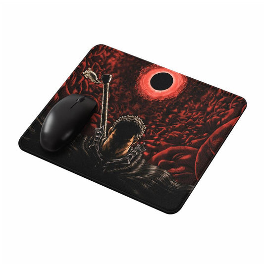 Berserk Guts Blood Moon Mouse Pads-Oxvistore