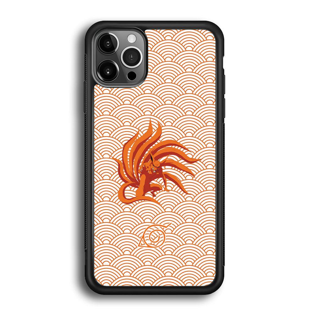 Bijuu no Kurama Konohagakure iPhone 12 Pro Case-Rubber Black (2D Case)-Oxvistore