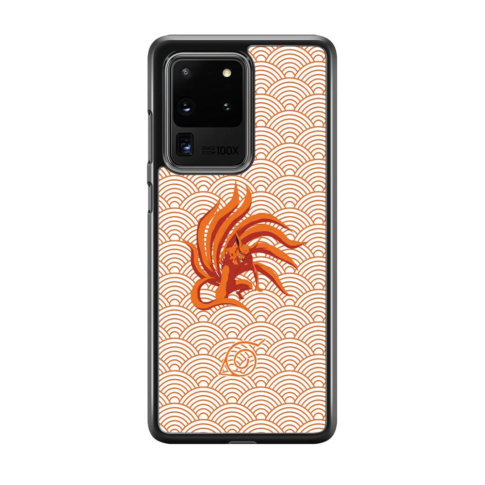 Bijuu no Kurama Konohagakure Samsung Galaxy S20 Ultra Case-Rubber Black (2D Case)-Oxvistore
