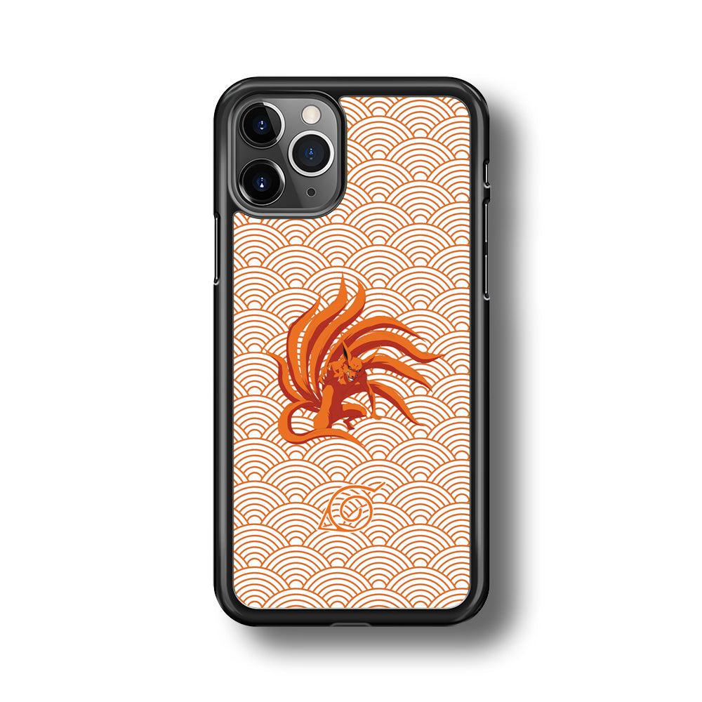 Bijuu no Kurama Konohagakure iPhone 11 Pro Case-Rubber Black (2D Case)-Oxvistore