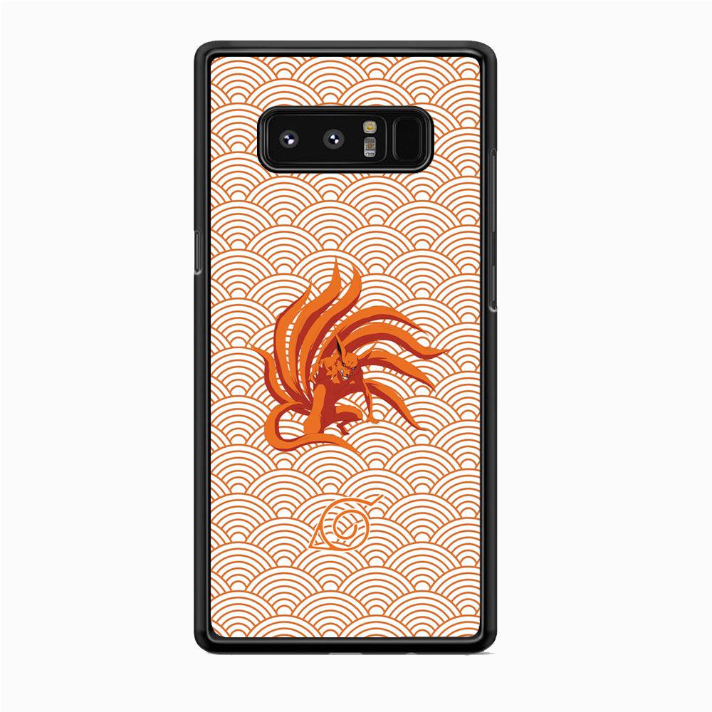 Bijuu no Kurama Konohagakure Samsung Galaxy Note 8 Case-Rubber Black (2D Case)-Oxvistore