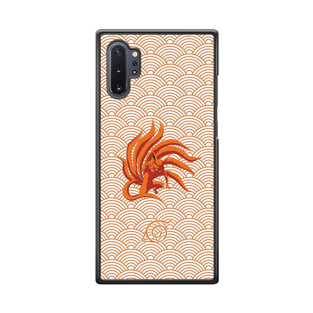 Bijuu no Kurama Konohagakure Samsung Galaxy Note 10 Plus Case-Rubber Black (2D Case)-Oxvistore