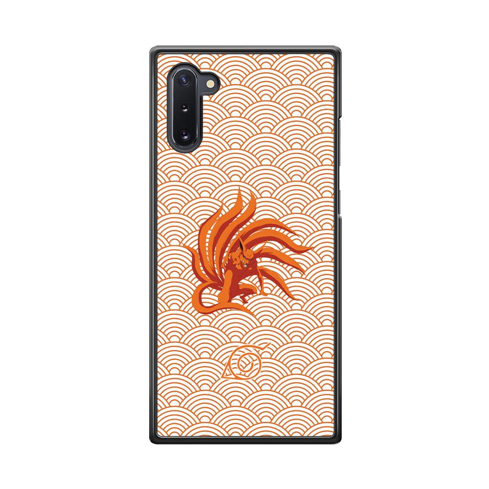 Bijuu no Kurama Konohagakure Samsung Galaxy Note 10 Case-Rubber Black (2D Case)-Oxvistore