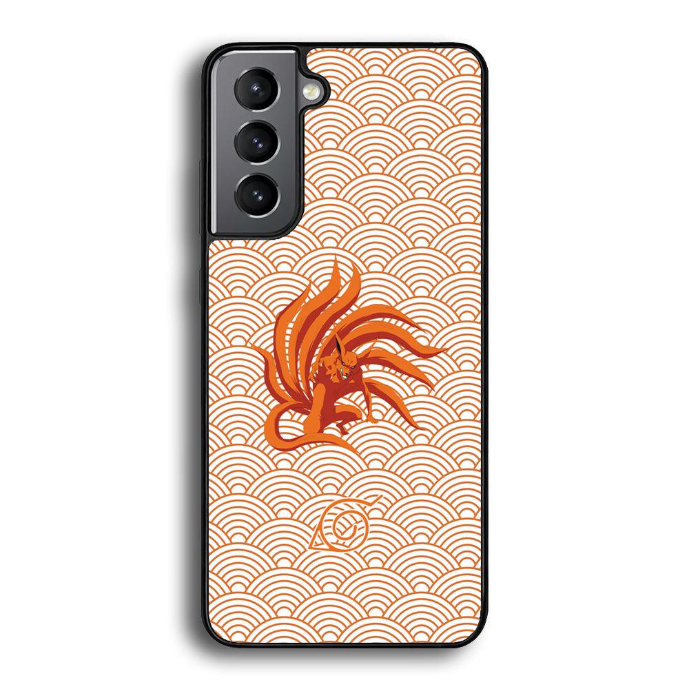Bijuu no Kurama Konohagakure Samsung Galaxy S21 Case-Rubber Black (2D Case)-Oxvistore