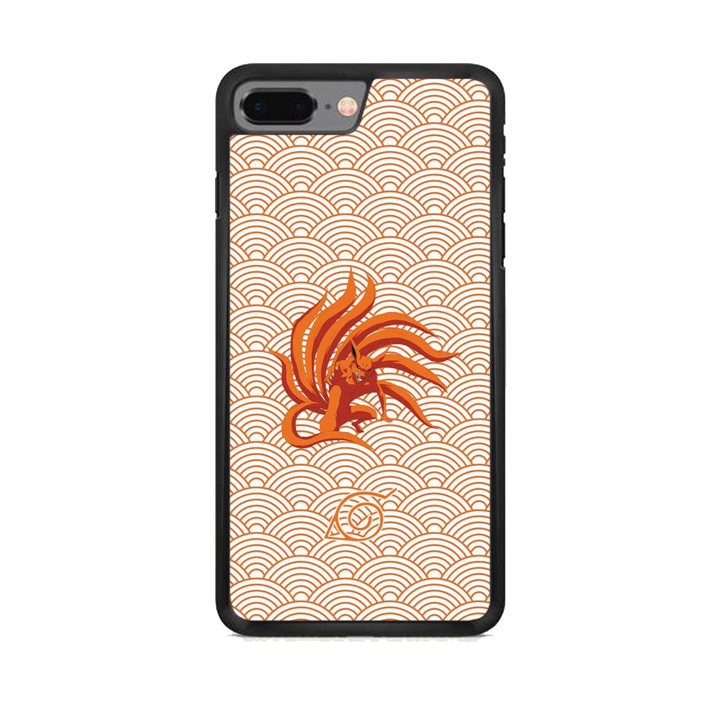 Bijuu no Kurama Konohagakure iPhone 7 Plus Case-Rubber Black (2D Case)-Oxvistore