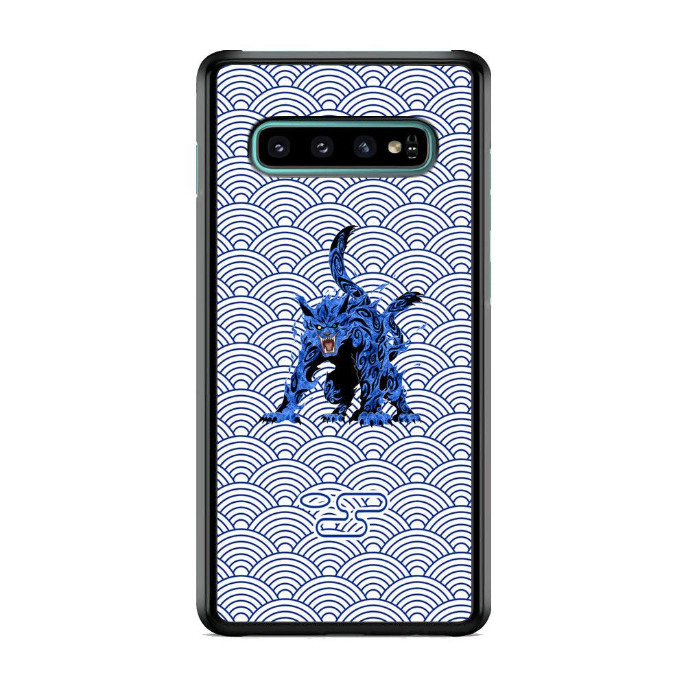 Bijuu no Matatabi Kumogakure Samsung Galaxy S10 Case-Rubber White (2D Case)-Oxvistore