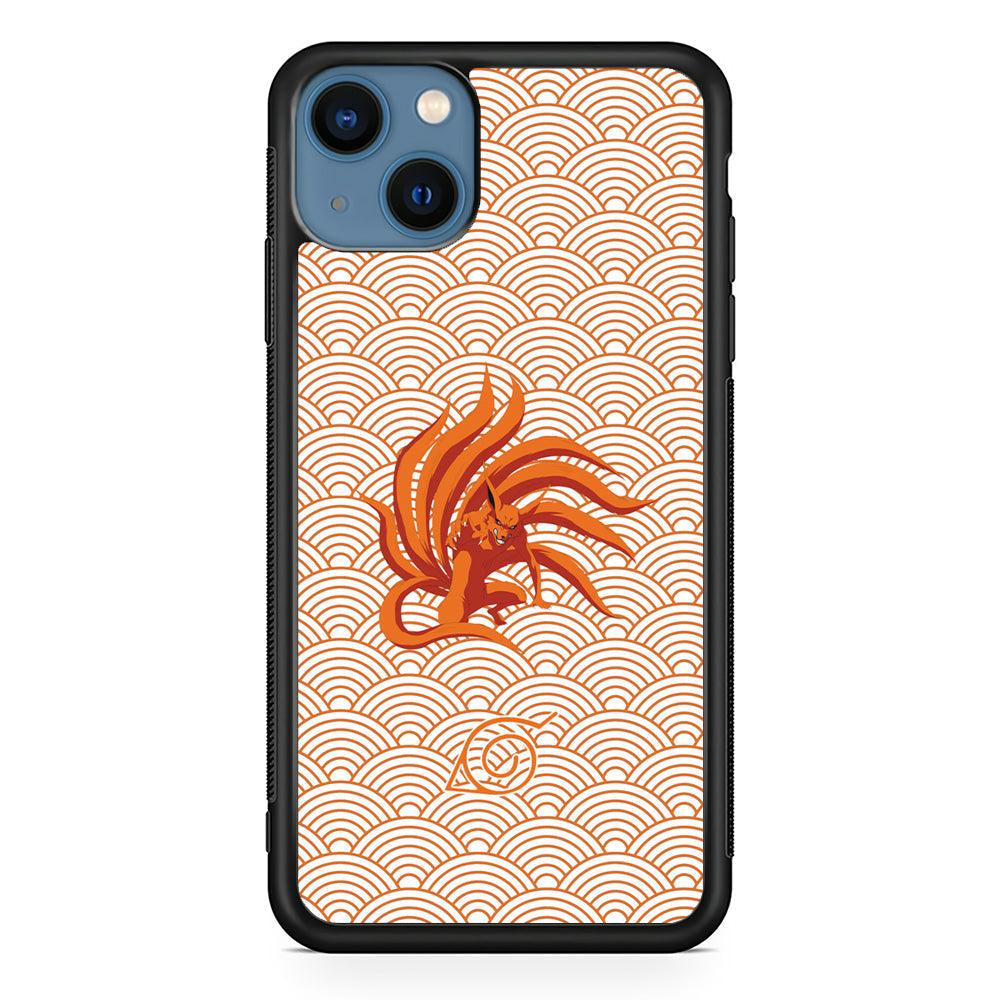 Bijuu no Kurama Konohagakure iPhone 14 Plus Case-Rubber Black (2D Case)-Oxvistore