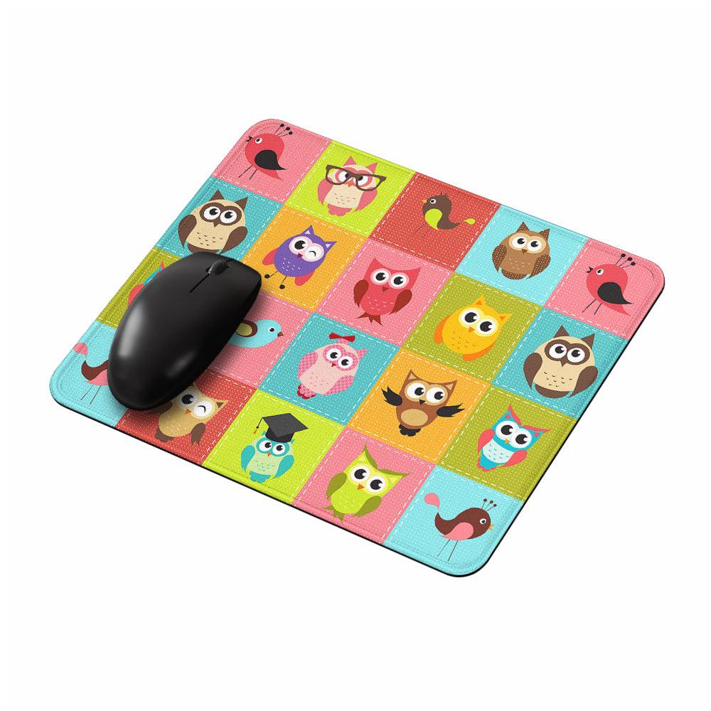 Birds and Owls Cartoon Mouse Pads-Oxvistore