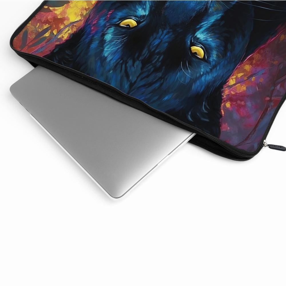 Black Panther Animal Art Laptop Sleeve Protective Cover-Oxvistore
