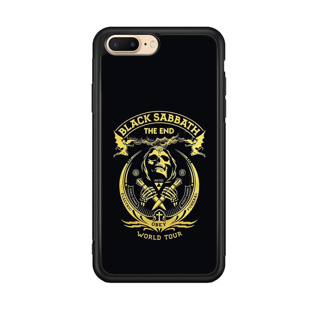 Black Sabbath Obey World Tour iPhone 7 Plus Case-Rubber Black (2D Case)-Oxvistore