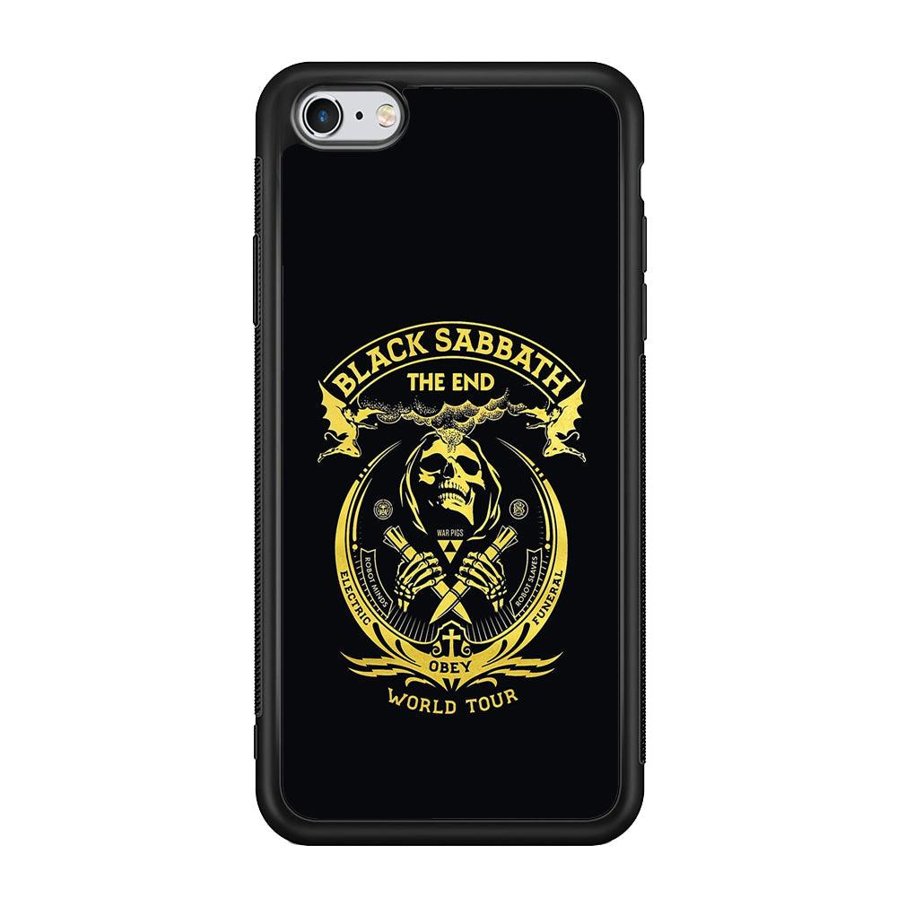 Black Sabbath Obey World Tour iPhone 6 Plus | 6s Plus Case-Rubber Black (2D Case)-Oxvistore