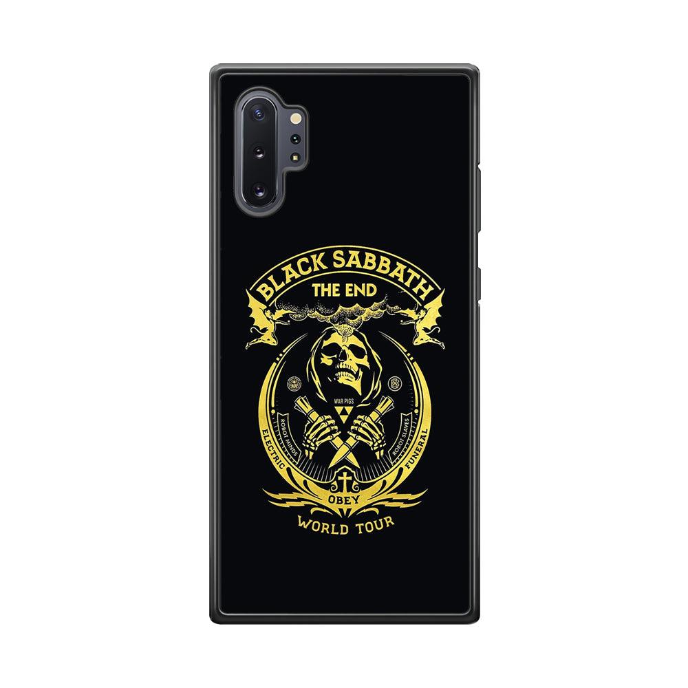Black Sabbath Obey World Tour Samsung Galaxy Note 10 Plus Case-Rubber Black (2D Case)-Oxvistore