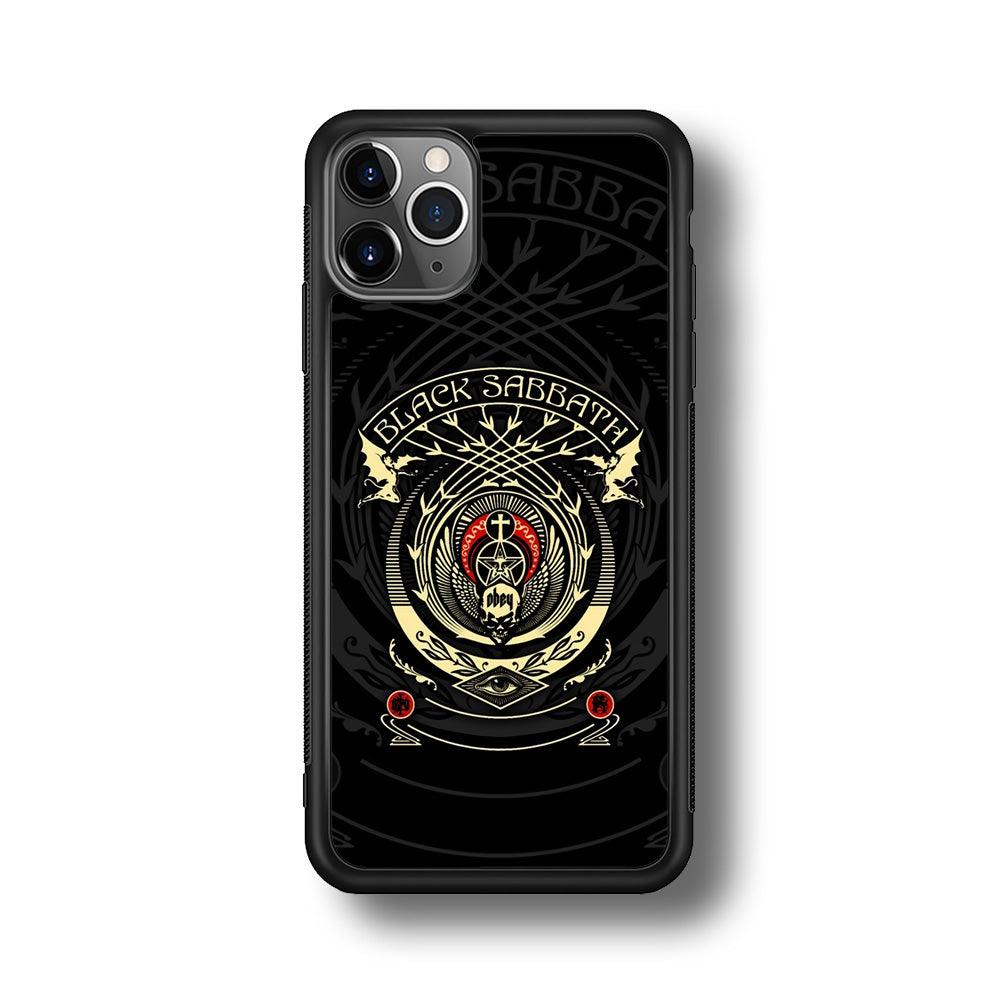 Black Sabbath Shadows Emblem iPhone 11 Pro Case-Rubber Black (2D Case)-Oxvistore