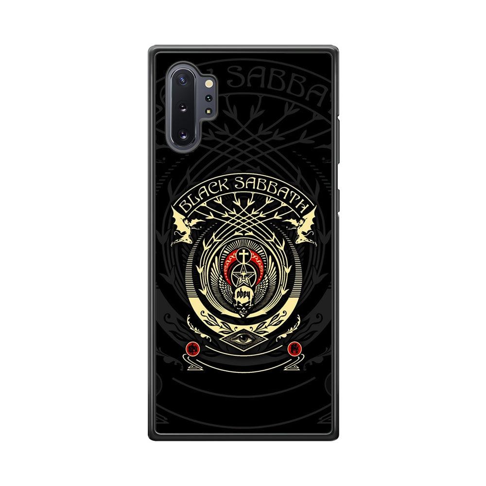 Black Sabbath Shadows Emblem Samsung Galaxy Note 10 Plus Case-Rubber Black (2D Case)-Oxvistore