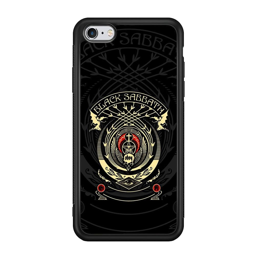 Black Sabbath Shadows Emblem iPhone 6 Plus | 6s Plus Case-Rubber Black (2D Case)-Oxvistore