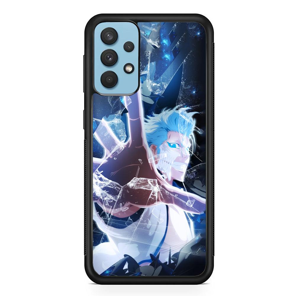 Bleach Hitsugaya Power of Touch Samsung Galaxy A32 Case-Rubber Black (2D Case)-Oxvistore