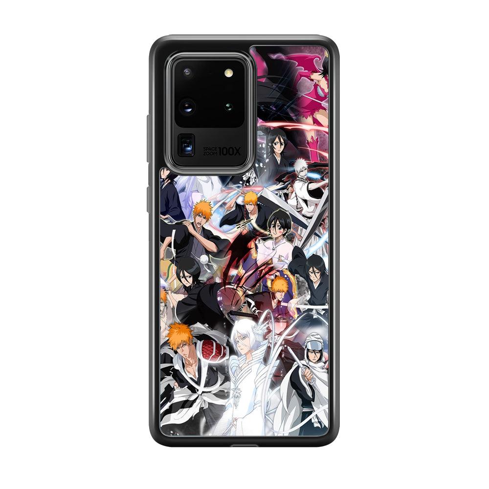 Bleach The Transformation of Power Samsung Galaxy S20 Ultra Case-Rubber Black (2D Case)-Oxvistore