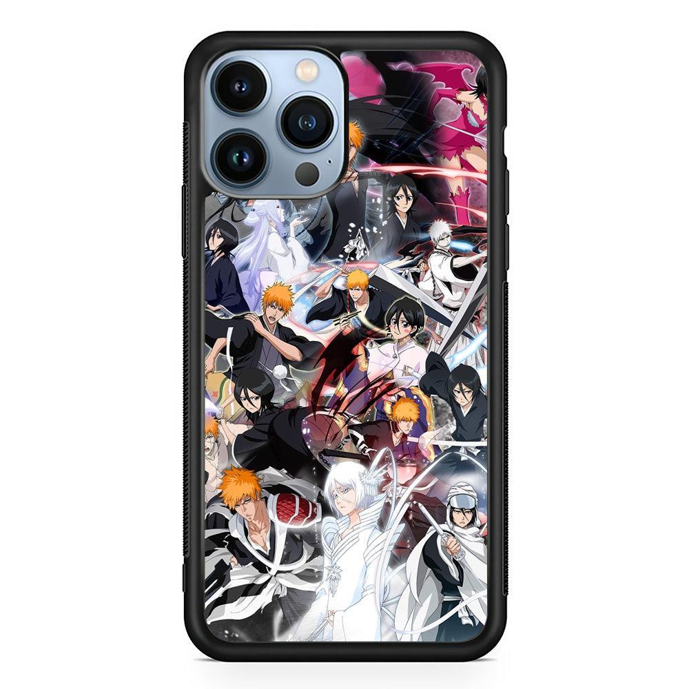 Bleach The Transformation of Power iPhone 14 Pro Max Case-Rubber Black (2D Case)-Oxvistore
