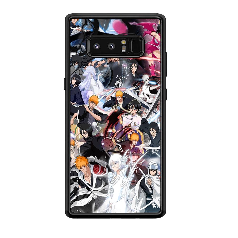 Bleach The Transformation of Power Samsung Galaxy Note 8 Case-Rubber Black (2D Case)-Oxvistore