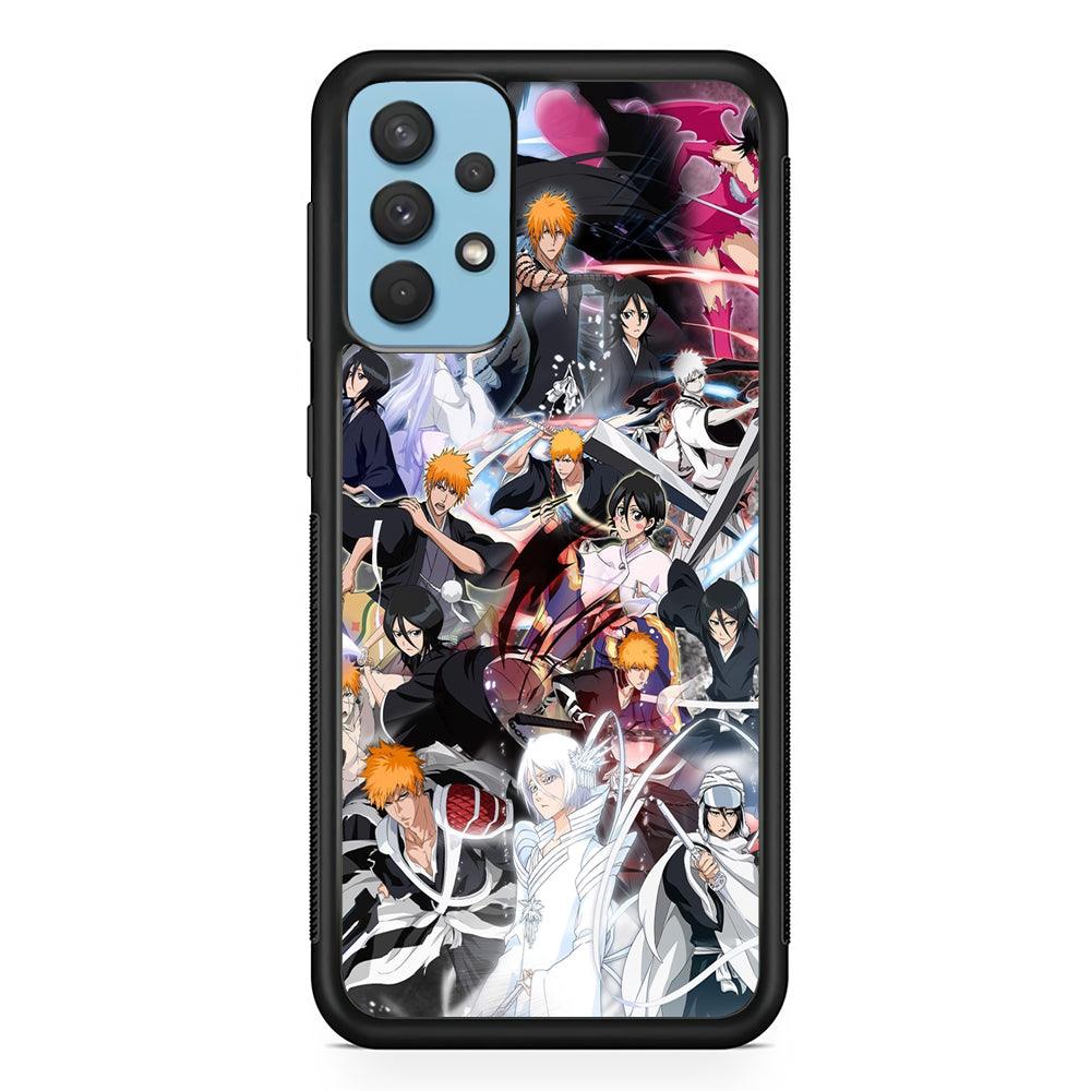 Bleach The Transformation of Power Samsung Galaxy A32 Case-Rubber Black (2D Case)-Oxvistore