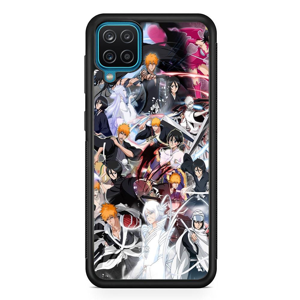 Bleach The Transformation of Power Samsung Galaxy A12 Case-Rubber Black (2D Case)-Oxvistore