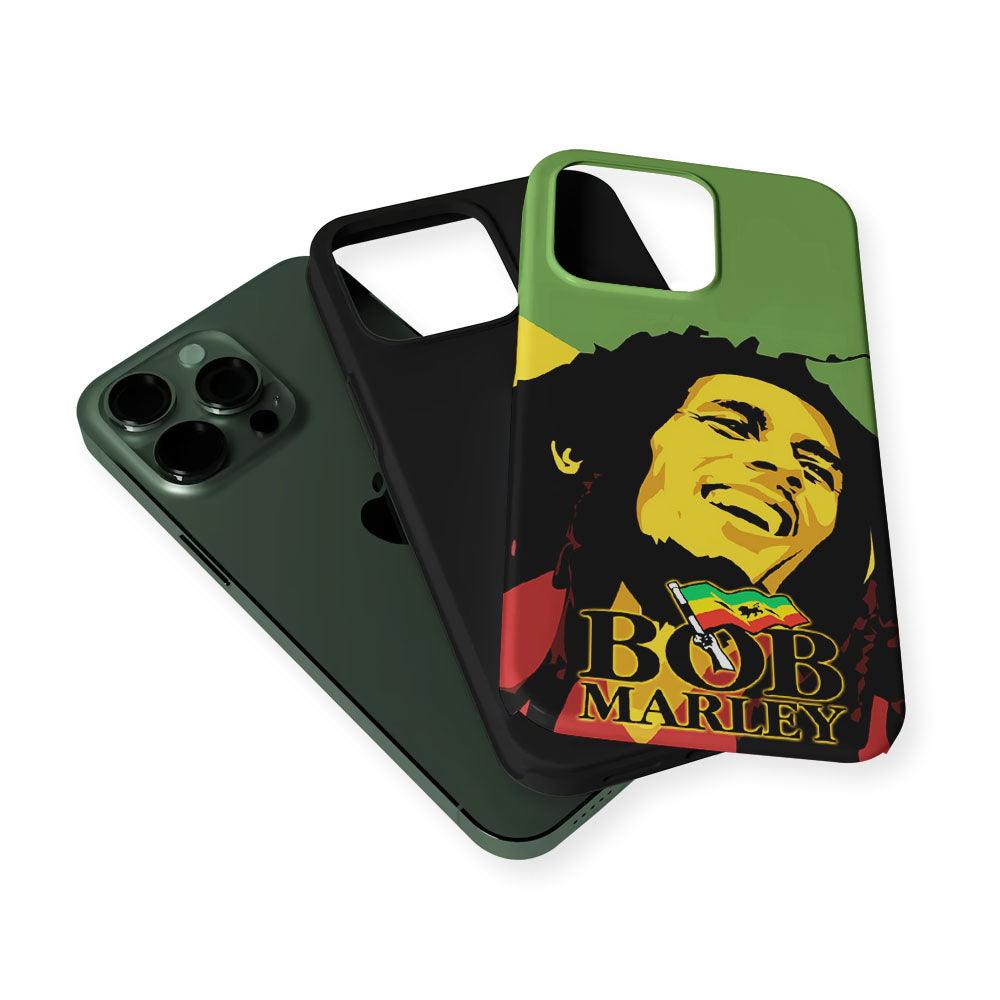 Bob Marley Art Legend Reggae 2 in 1 Tough Phone Case-Oxvistore