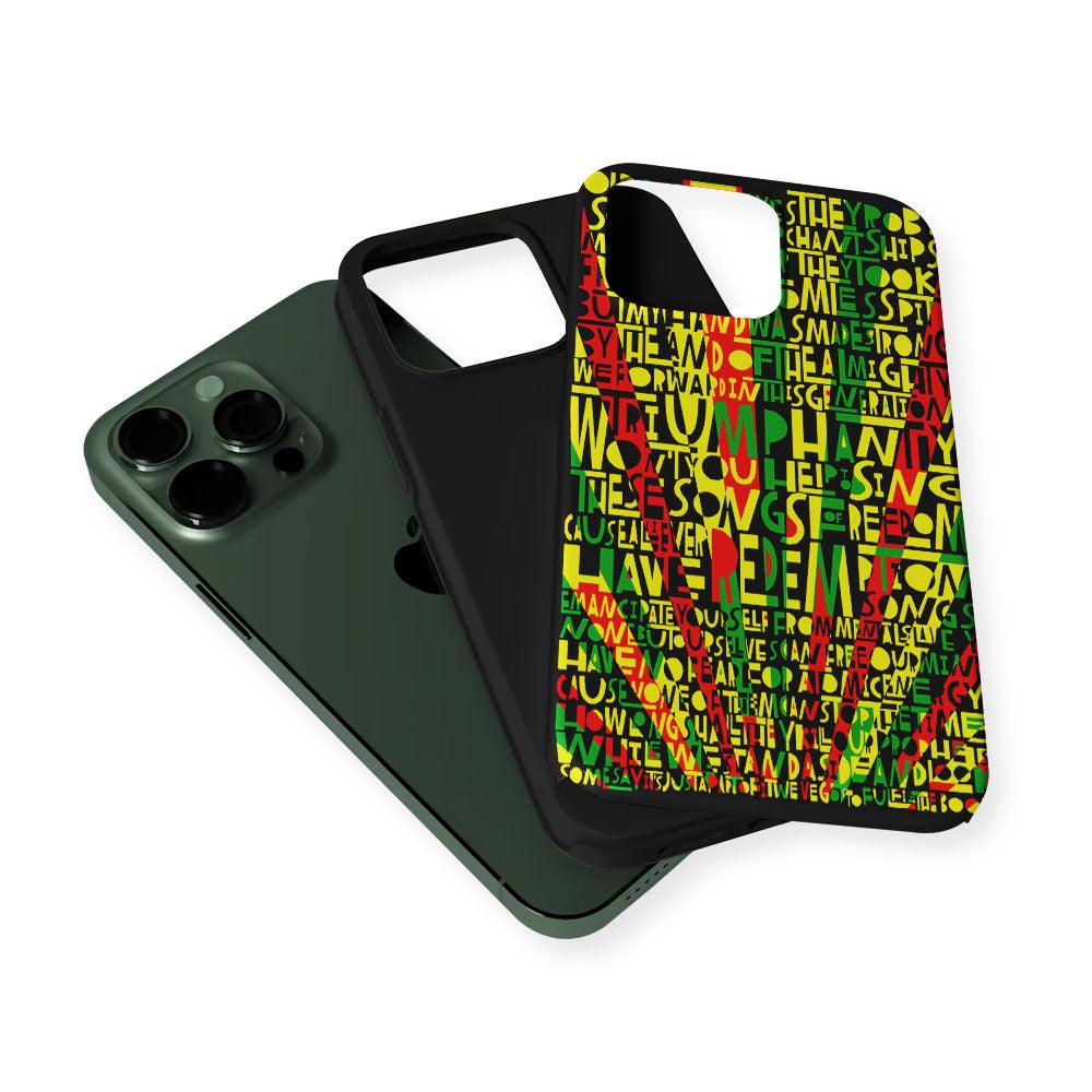 Bob Marley Redemption Song 2 in 1 Tough Phone Case-Oxvistore