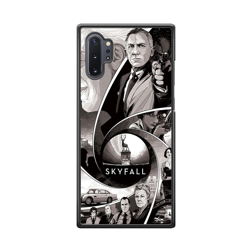 Bond on Skyfall Samsung Galaxy Note 10 Plus Case-Rubber Black (2D Case)-Oxvistore