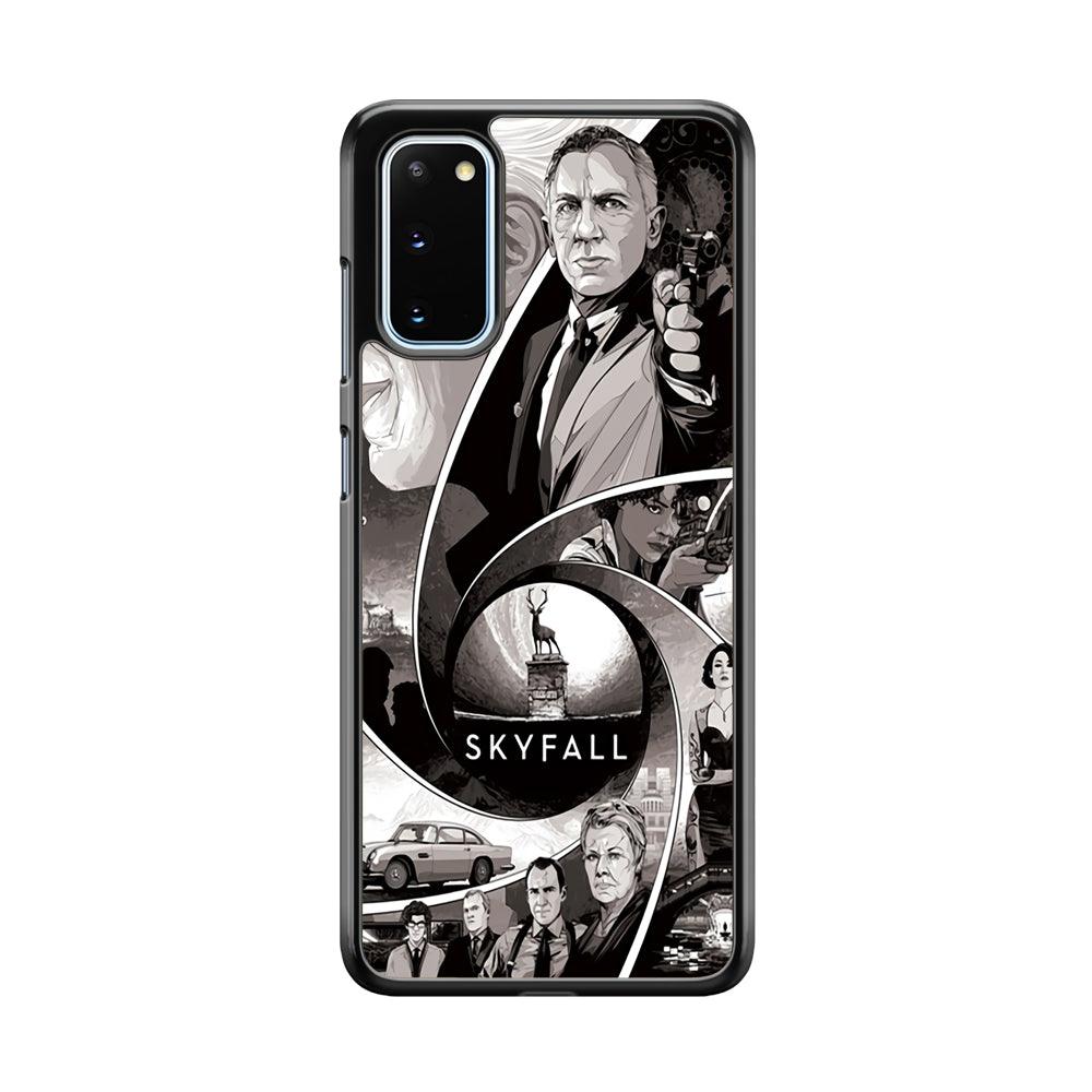 Bond on Skyfall Samsung Galaxy S20 Case-Rubber Black (2D Case)-Oxvistore